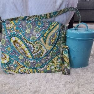 Vera Bradley Lemon Parfait Crossbody bag Purse-Like New